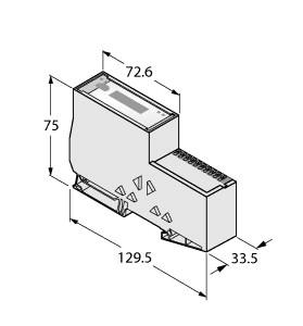 Turck Gateway for the BL20 I/O System, Interface for Modbus RTU / ASCII, With Extended Temperature Range (BL20-E-GW-RS-MB/ET)
