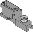 Turck BL67 base module, 1 × M23 Connector, 12-pin (BL67-B-1M23-VI)