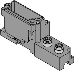 Turck BL67 base module, 2 × M12 Connector, 8-pin (BL67-B-2M12-8-P)