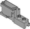 Turck BL67 base module, 1 × M12 Connector, 5-pin, Paired (BL67-B-2M12-P)