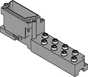 Turck BL67 base module, 8 × M8 Connector, 3-pin (BL67-B-8M8)