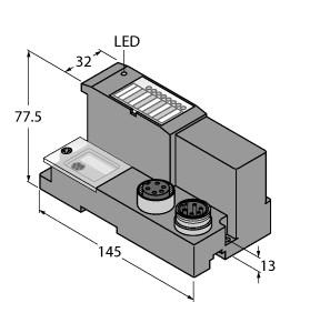 Turck Gateway for BL67 I/O system, Interface for DeviceNet™ (BL67-GW-DN)