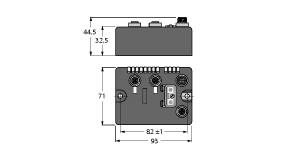 Turck BL compact™ fieldbus station for DeviceNet™, 2 Analaog Inputs for Thermocouple Elements (BLCDN-2M12S-2AI-TC)