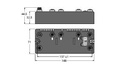 Turck BL compact™ multiprotocol fieldbus station for Industrial Ethernet, RS232 Interface and Interface for Connection of 2 BL ident Read/Write Heads (HF/UHF) (BLCEN-3M12LT-1RS232-2RFID-S)