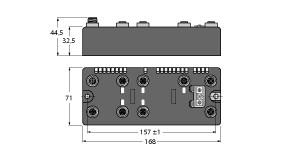 Turck BL compact™ multiprotocol fieldbus station for Industrial Ethernet, Digital Counter/Encoder Interface and 8 Digital PNP Inputs (BLCEN-5M12LT-1CNT-ENC-8DI-PD)