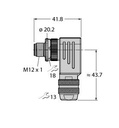 Turck Accessories for Fieldbus Systems, Field-Wireable Connector, Male Connector M12 × 1, Angled (BMSWS8251-8.5)