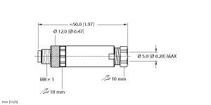 Turck Actuator and Sensor Field Wireable, M8 × 1, Male, Straight (BS 5133-0)