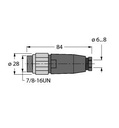 Turck Accessories for Fieldbus Systems, Field-Wireable Connector, 7/8″ Male, Straight (BSV4140-0/9)