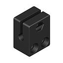 ASU-0001-040 Mounting Bracket for VSM4 4 mm, black plastic (SMBVSM4)