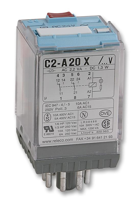 Turck Comat Releco by TURCK, Power Relay, 8-pin (C2-A20X/012VDC)
