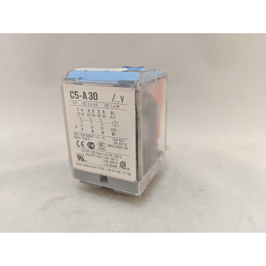 Turck Comat Releco by TURCK, Power Relay, 11-pin flat (C5-A30/024VDC)