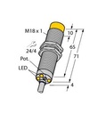 Turck Inductive Sensor, Rotation speed monitor (DNI12U-M18E-AP4X3)