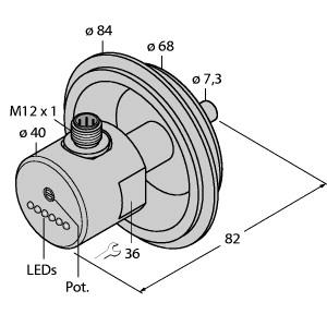 Turck Flow Monitoring, Immersion Sensor with Integrated Processor (FCS-68A4-AP8X-H1141/D003)