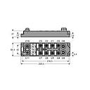 Turck Compact multiprotocol I/O module for Ethernet, 8 digital PNP inputs, 8 digital outputs 2 A (FGEN-IOM88-5001)