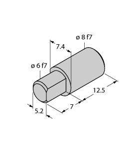 Turck Accessories, Adapter Hollow Shaft/Solid Shaft, For Angle Sensors RI-QR14 (HSA-M8-QR14)