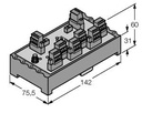 Turck FOUNDATION fieldbus and PROFIBUS-PA, IP20 junction box, 6-channel (JRBS-40SC-6R/EX)