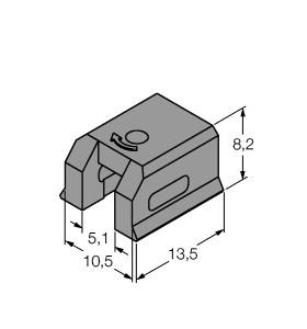 Turck Accessories, Mounting Bracket, For Dovetail Groove Cylinders (KLDT-UNT7)