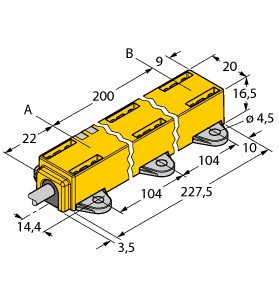 Turck Inductive Linear Position Sensor (LI200P1-Q17LM1-LU4X2/S97)