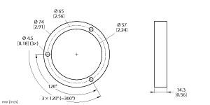 Turck Accessories, Protecting Ring, For Encoders RI-EQR24 (M5-QR24)