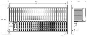 Turck excom I/O System, Module Rack for 24 Modules, Zone 2 (MT24-3G)