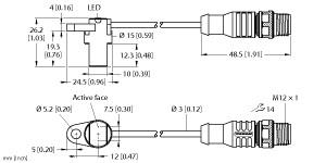 Turck Inductive Sensor, Monitoring Kit for Power Clamps (NI1.5-KS26-2AP6X2-0.3-RS4.4T/S34)