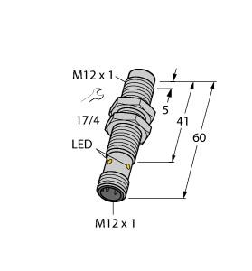 Turck Inductive Sensor, Stainless Steel Front (NI10-EG12FE-AN6X-H1141)