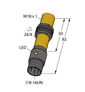 Turck Inductive Sensor, With Increased Temperature Range (NI10-P18-AZ3X-B2331/S100)