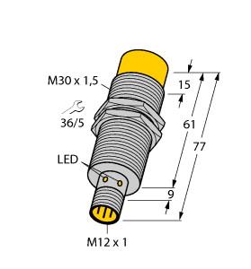 Turck Inductive Sensor (NI15-EM30E-Y0X-H1141)