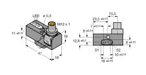 Turck Inductive Sensor, Monitoring Kit for Power Clamps (NI2-GEN-BDS-2AP6X3-H1141/S34)