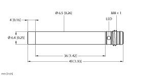 Turck Inductive Sensor (NI3-EH6.5-AP6X-V1131)