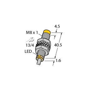 Turck Inductive Sensor, With Increased Switching Distance (NI3-M08E-AP6X)