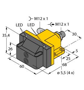 Turck Inductive Sensor, For Rotary Actuators (NI4-DSU26-2ASIX4-H1140-FKE4.3)