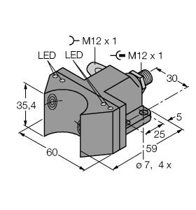 Turck Inductive Sensor, For Rotary Actuators (NI4-DSU35-2ASIX4-H1140/S930)