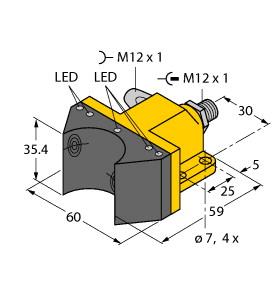 Turck Inductive Sensor, For Rotary Actuators (NI4-DSU35-2DNETX5-H1150)