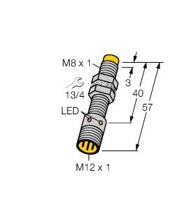 Turck Inductive Sensor, With Increased Switching Distance (NI4-EG08-AG41X-H1341)