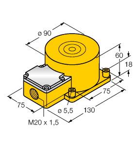 Turck Inductive Sensor (NI50-K90SR-Y1)