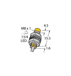 Turck Inductive Sensor, With Increased Switching Distance (NI5-M08KK-AP6X)