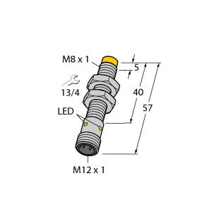 Turck Inductive Sensor, With Extended Switching Distance (NI6U-EG08-AP6X-H1341)