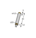 Turck Inductive Sensor, With Extended Switching Distance (NI6U-EH6.5-AP6X)