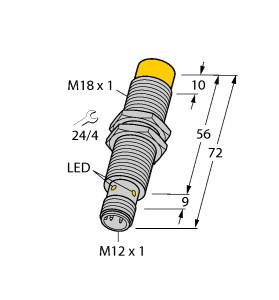 Turck Inductive Sensor (NI8-M18E-AN6X-H1141)