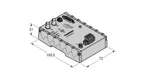 Turck excom I/O System, PROFIBUS-DP – Fiber-Optic Coupler for Zone 2 (OC11EX/3G.2 PROFIBUSKOPPLER)