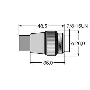 Turck Accessories for Fieldbus Systems, Bus termination resistor (RSMV-48TR-EX)
