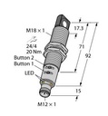 Turck Ultrasonic Sensor, Diffuse Mode Sensor (RU40U-M18ES-LIU2PN8X2T-H1151)