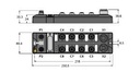 Turck Fieldbus I/O module PROFIBUS-DP, 16 Digital PNP Outputs 2 A (TBDP-L2-16DOP)