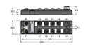 Turck Compact Multiprotocol RFID Module for Ethernet, interface for 4 BL ident read-write heads (HF/UHF) (TBEN-L4-4RFID-8DXP-CDS)