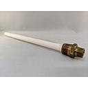 | OBSOLETE | Ceramic(Mullite) Protection Tube, 1/2x3/4" for 8 Gauge K