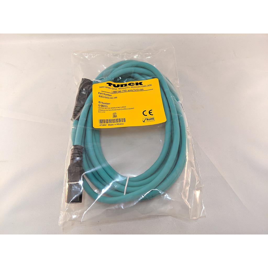 Turck Ethernet Cordset, Extension Cordset (RJ45S RJ45S 441-4M)