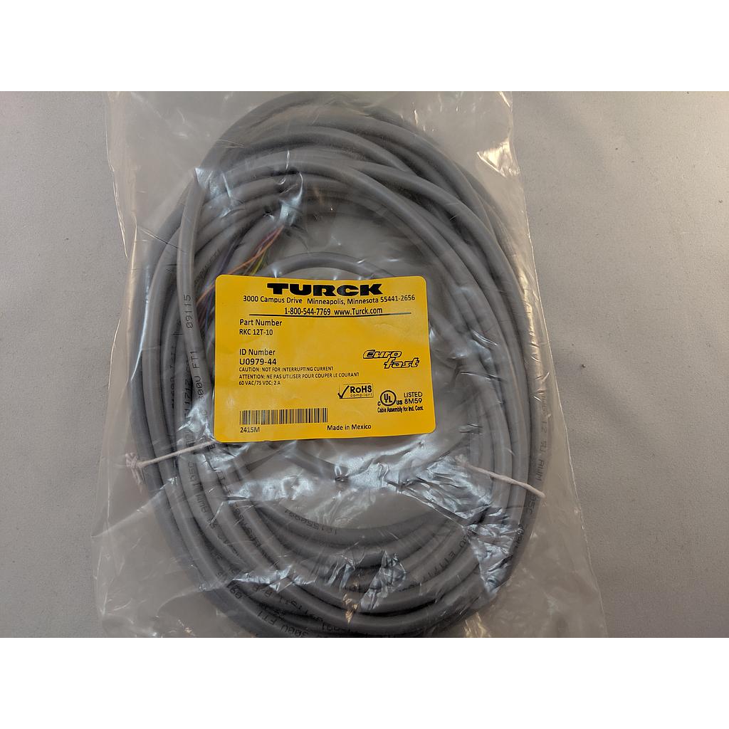 Turck Actuator and Sensor Cordset, Connection Cordset (RKC 12T-10)