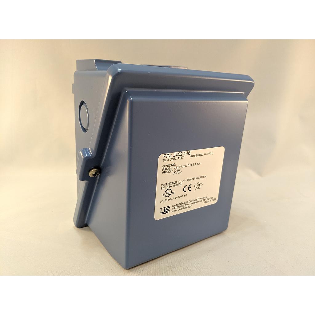 402 Series Pressure Switch Brass 1/4"NPT 0-30PSI