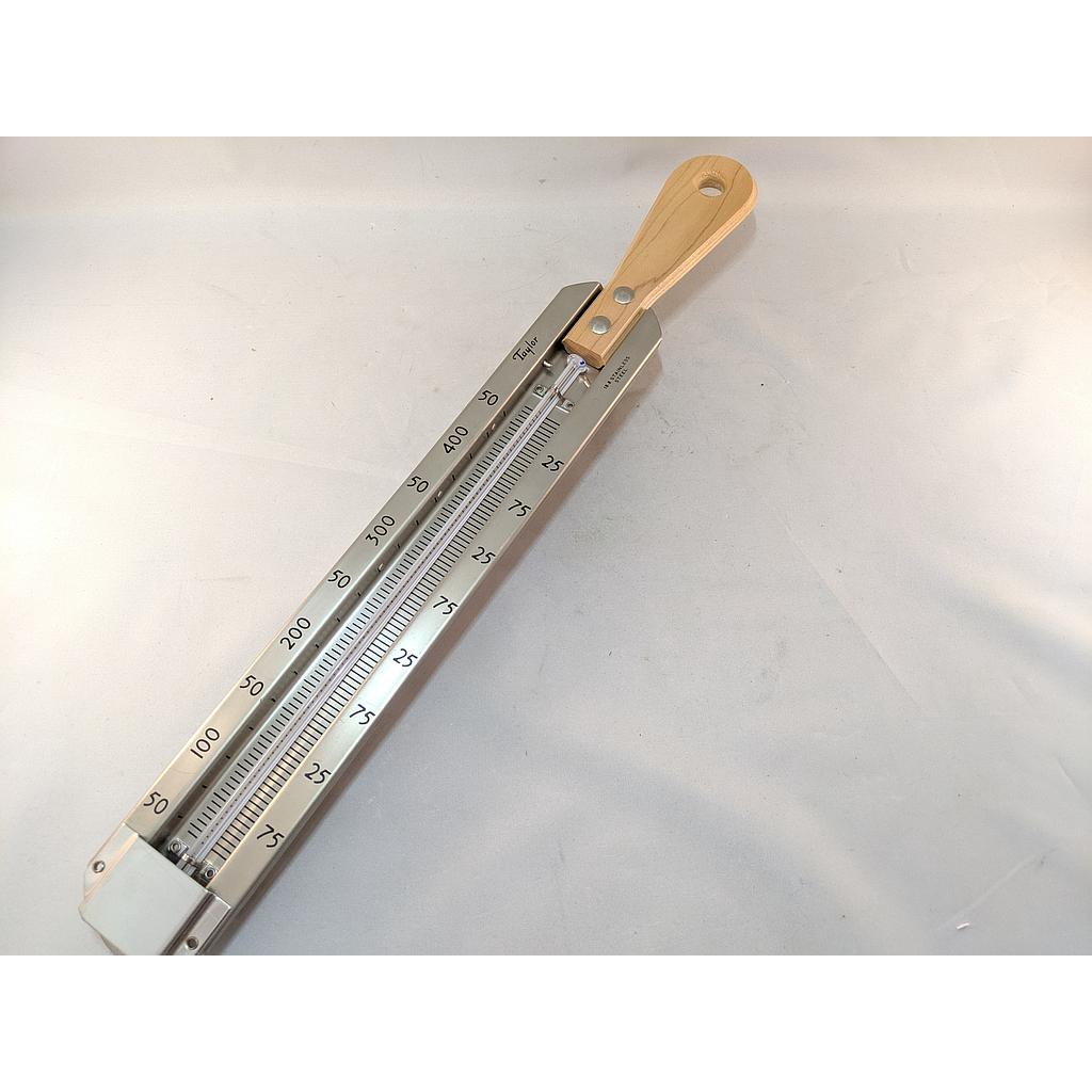 Confectioners Thermometer 60-360F Mercury SS Case W Handle
